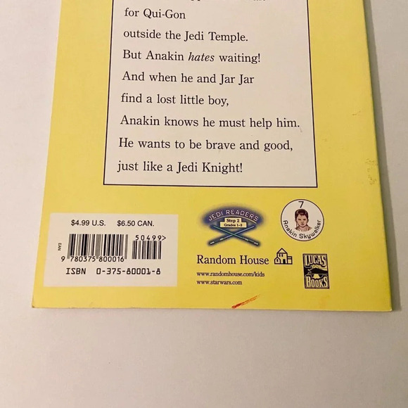 Vintage 1999 Anakin To The Rescue Star Wars Episode 1 Book with Stickers - Picture 7 of 16